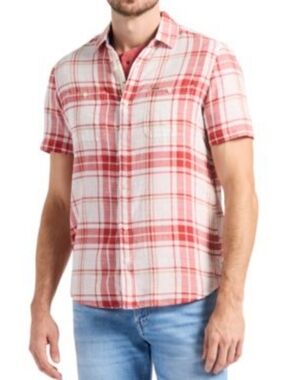 Tommy Bahama Linen Button-Down Short-Sleeve Shirt Size XXL